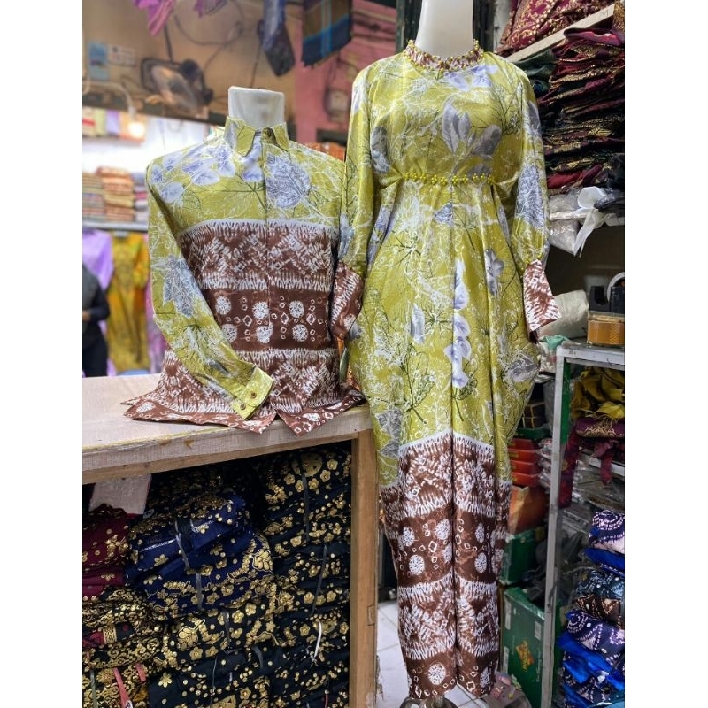KAFTAN COUPLE/KELUARGA JUMPUTAN PALEMBANG SERIES RAYA/LEBARAN