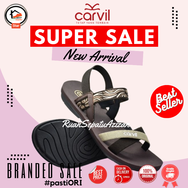 Carvil Zivania | Sandal Tali Gunung Wanita | Sendal Tali Wanita Original CARVIL