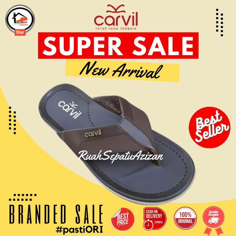 Carvil Sandal Pria Casual WHIXON-01 M Sendal jepit Kasual Laki-Laki Dewasa Murah 100% Original
