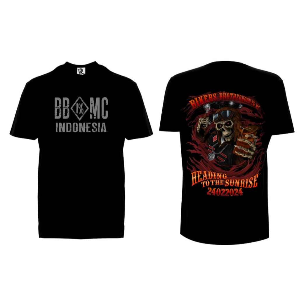 Kaos pria wanita Bikers Brotherhood 1% MC Heading to sunshine Official Merchandise BB1%MC