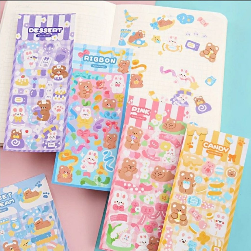 

Mainan Stiker Kartun Lucu Anti Air Hologram Sticker Motif Beruang - ORANGE