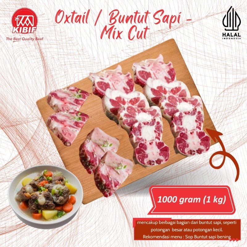 

Oxtail / Buntut Sapi - Segar - Mix Cut 1kg