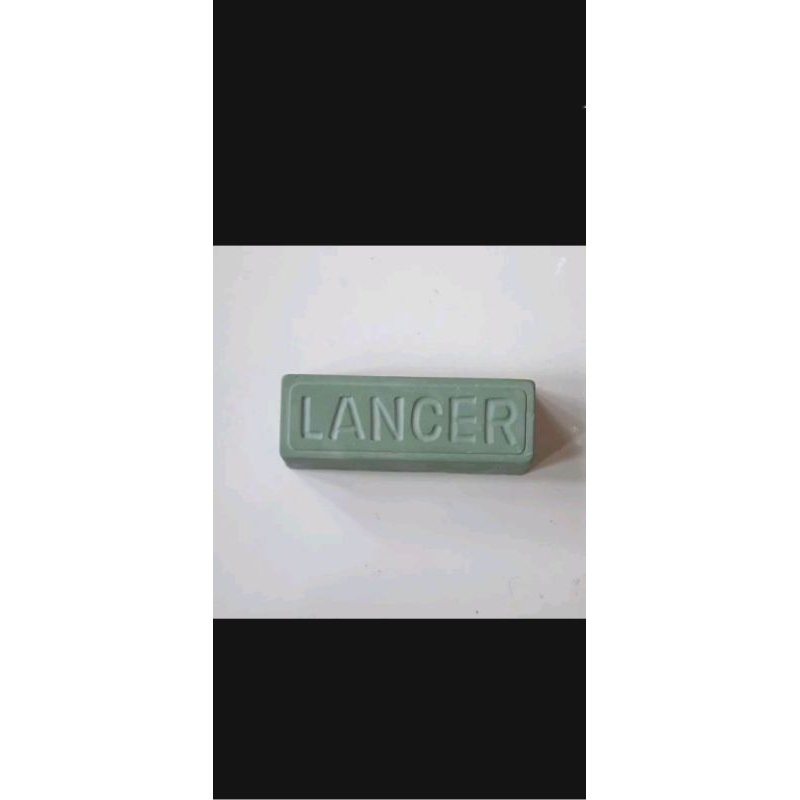 BATU POLES LANCER  HIJAU/PUTIH ASLI batu gosok logam