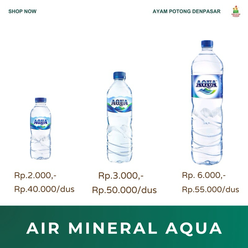 

AIR MINERAL AQUA MINI TANGGUNG DAN BESAR