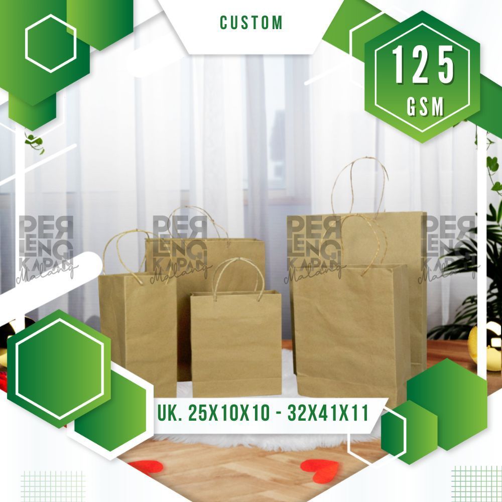 

Paper Bag Tali Custom Coklat | Paper Bag Murah | Tas Kecil Mini Souvenir Kado Makanan Kue