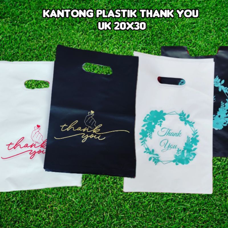 plastik murah promo, (50pcs) plastik ukuran 20x30, plastik thank you, plastik bingkisan, plastik Sna