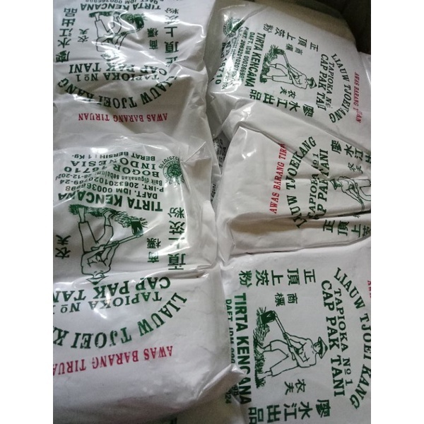 

Tepung Tapioka Sagu/tapioka Cap Tani Liauw Tjoe Kang 1 KG