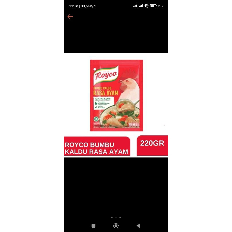 

Royco Kaldu ayam Bumbu Kaldu Ayam 220G