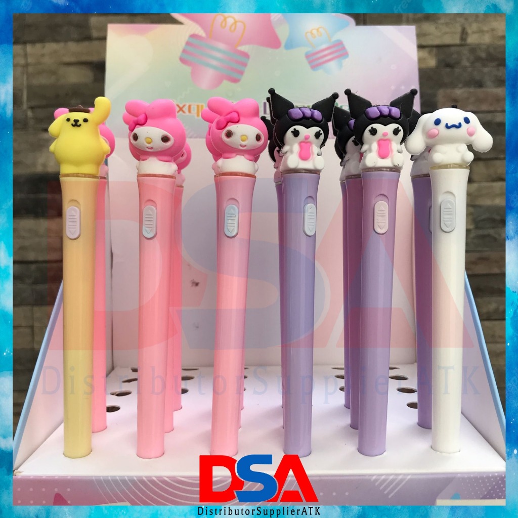 

PULPEN GEL 0,5 MOTIF SANRIO PEN LAMPU TERBARU KATAKTER SANRIO CUTE