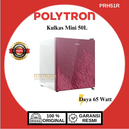 Polytron Kulkas Mini PORTABLE PRH51R 50L /PRH-51R/PRH 51R/POLYTRON KULKAS MINI PORTABLE/KULKAS MINI 
