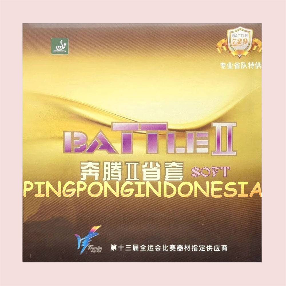 729 Battle II Soft - Karet Rubber Pingpong RITC Friendship 2 Pro Bat Bet Tenis Meja 729 Tenismeja So