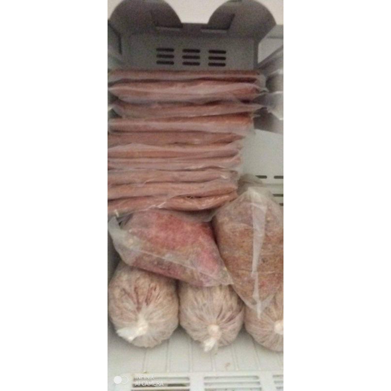 Umpan Daging sapi 250gram ( Umpan Galatama Lele Siap Pakai )