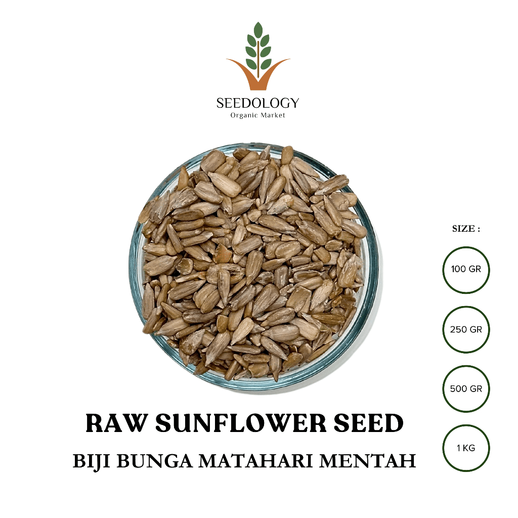 

Organic Sunflower Seed 100gr - Biji Bunga Matahari / Kuaci