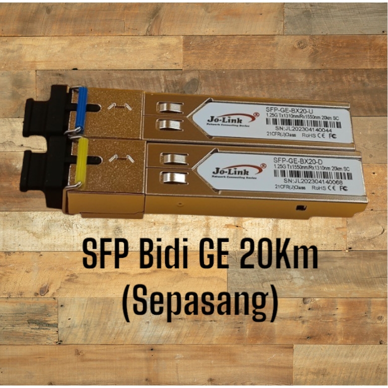 JOLink SFP Bidi GE 20Km SC Sepasang