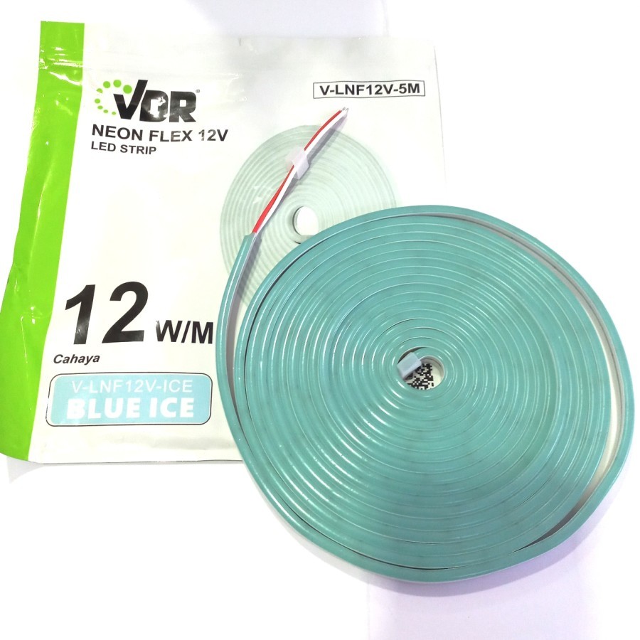 LAMPU LED NEON FLEX LED STRIP FLEXIBLE 5 METER DC 12 V BLUE ICE