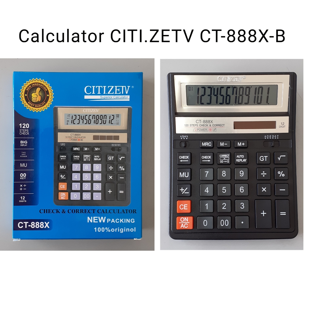 

Calkulator Cetizetv CT-888x 12 DIGIT MURAH