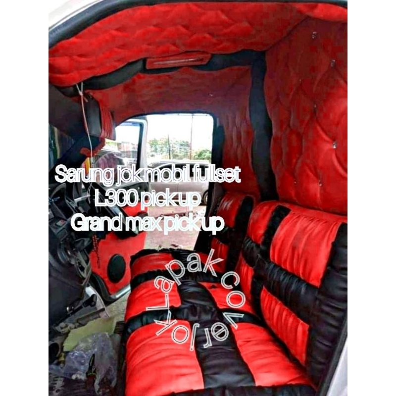 sarung jok mobil fullset interior l300 pick up / sarung jok mobil daihatsu grand max pick up / cover