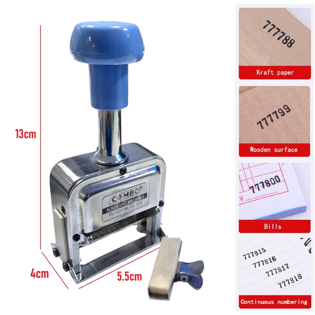 

RB Numbering Machine 6 Digits 106S / Numerator / Nomorator / Nomerator Combo