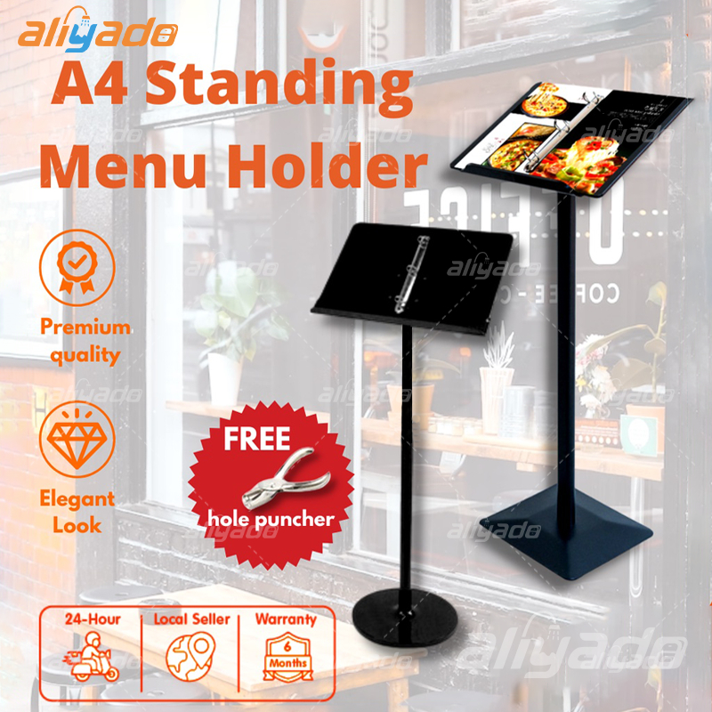 

⭐Ready Stock⭐Stand Menu A4 Holder Stand Tempat Menu Display Stand Rak Menu Buku Menu Restoran Cover Menu Book display board Menu Resto Untuk Restoran Kedai Kop Nama