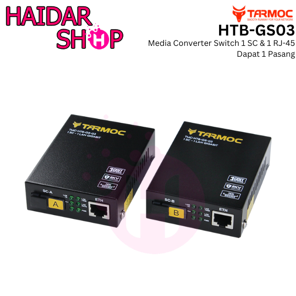 Tarmoc Media Converter HTB GS03 Gigabit | TMC-HTB-GS-03 ( Bukan HTB Netlink )