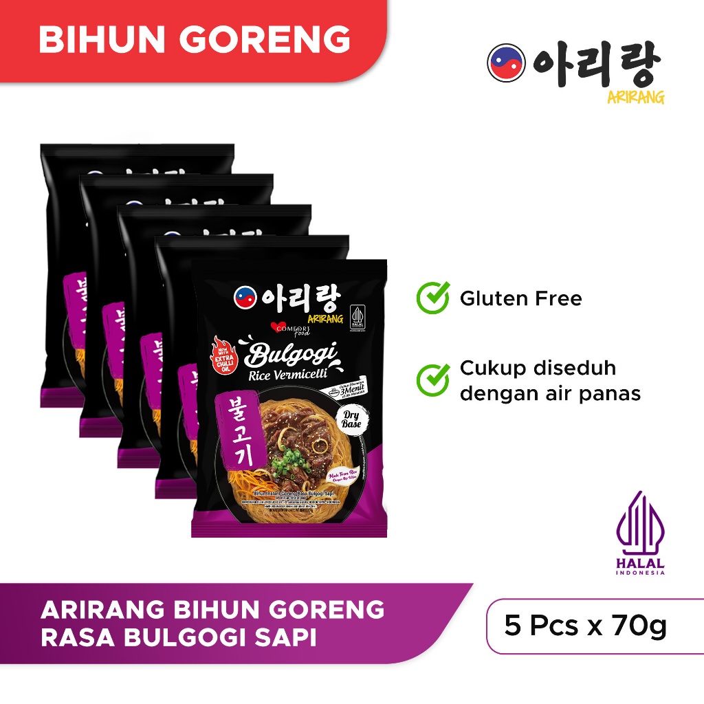 

5 Pcs Arirang Bihun Goreng Rasa Bulgogi Sapi 70g (AR31)