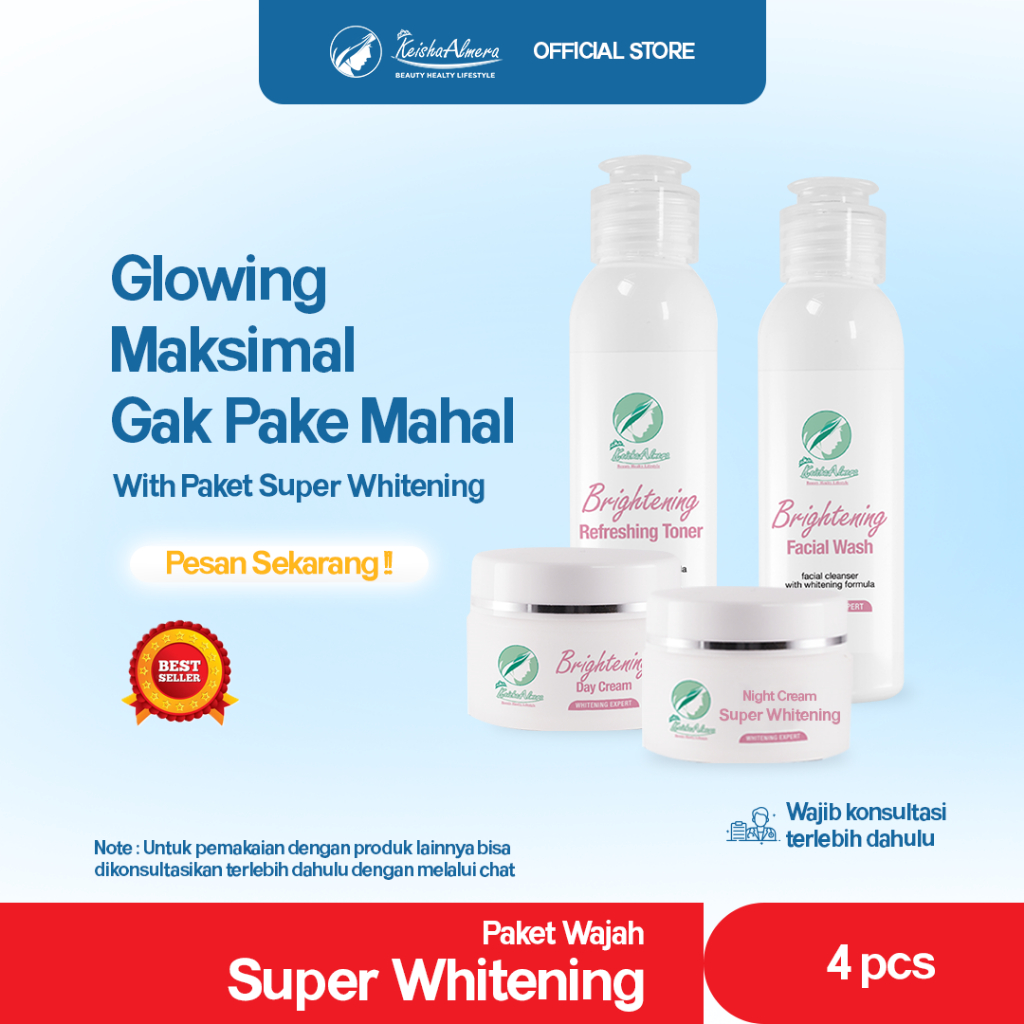 Keisha Almera Skincare | PAKET SUPER WHITENING NO 1
