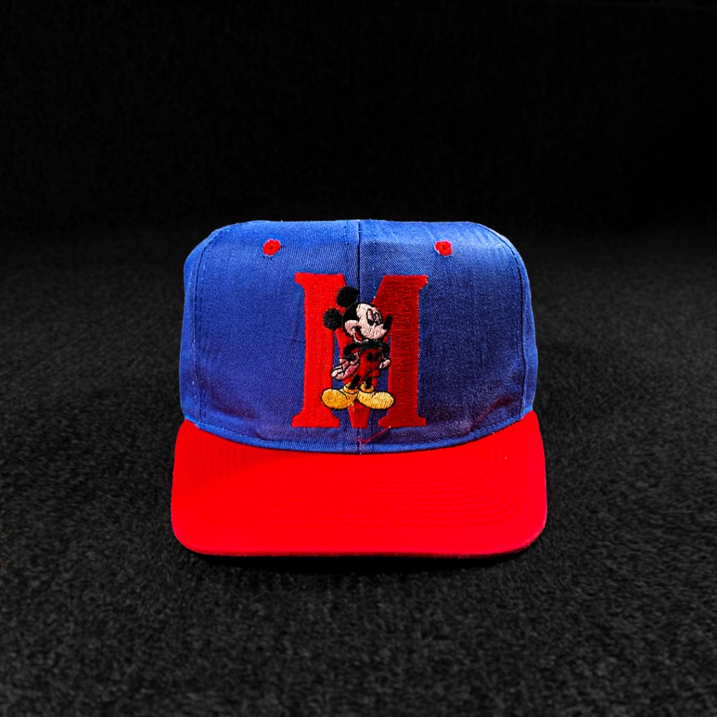 VINTAGE SNAP HAT - 90’S MICKEY MOUSE BIG BLOCK HEAD *By Mickey Unlimited