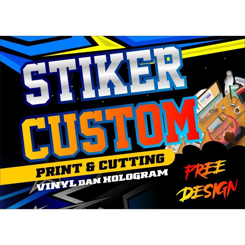 

Stiker Custom desain suka suka paketan murah