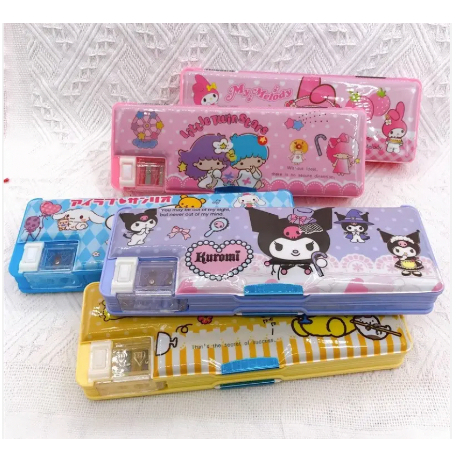 

Tempat kotak pensil sanrio magnet 2501 kuromi cinamon my melody Hello Kitty TAKASIMURA STORE