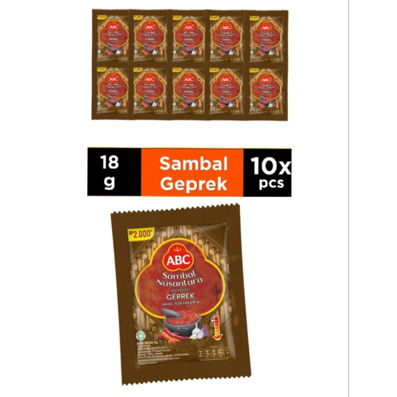 

ABC Sambal Geprek 10 x 18 g