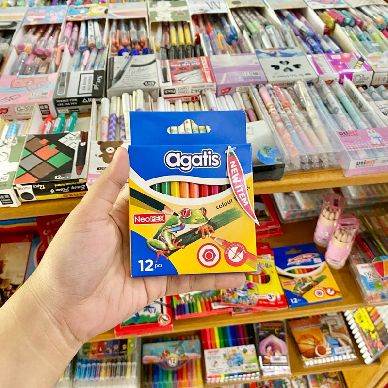 

PENSIL WARNA AGATIS 12 PCS 12 WARNA PENDEK