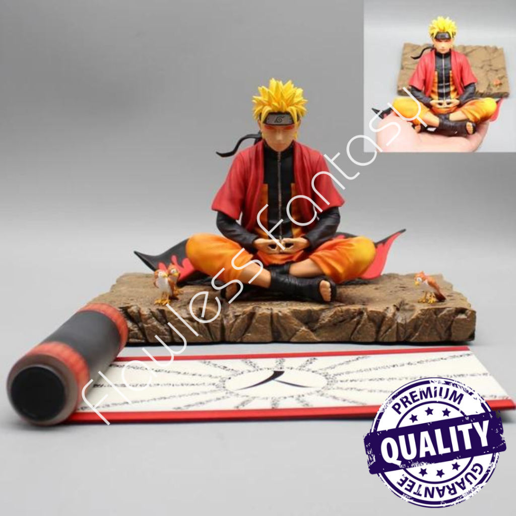 Uzumaki Naruto Duduk Meditasi Mediation Sage Mode Anime Figure