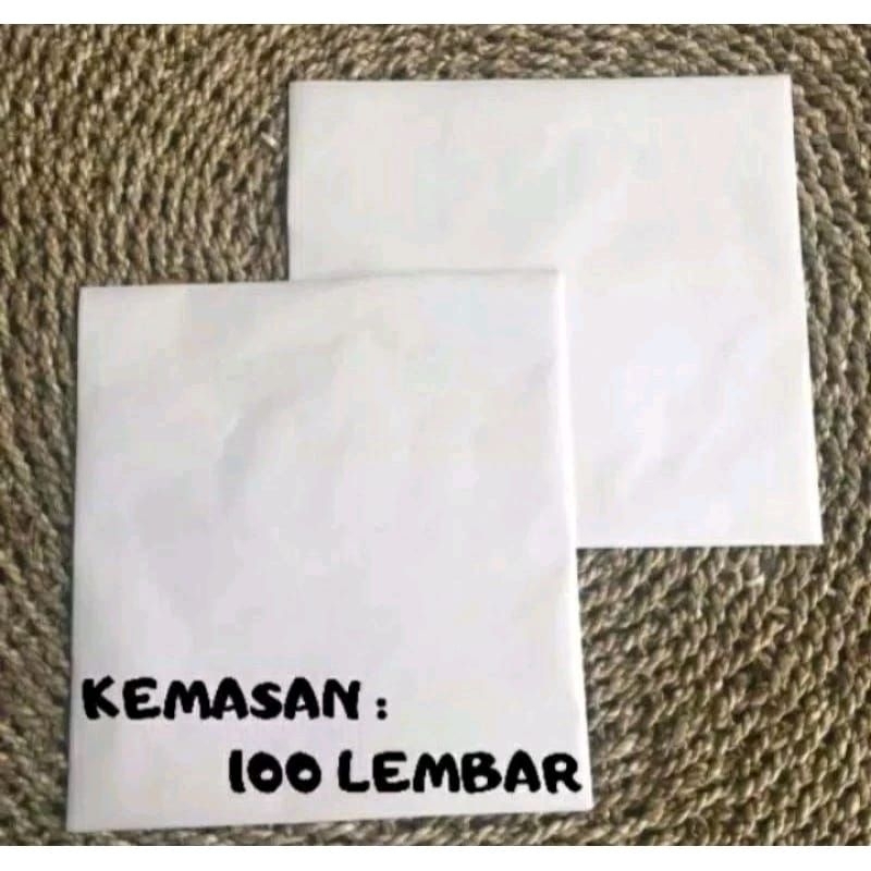 Kertas Nasi KFC Polos /MCD/Burger/Kebab Uk 25 x 27 Isi 100 Lembar
