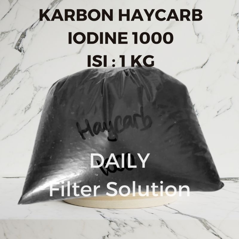 Karbon Haycarb Iodine 1000 / Carbon Haycarb Iodine 1000 Eceran 1 Kg (Untuk Filter Air)