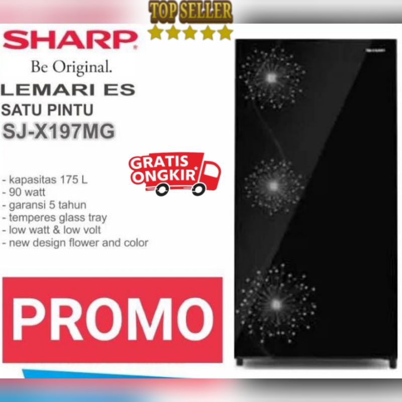 KHUSUS DALAM PALEMBANG KULKAS 1 PINTU SHARP SJX 197MG JUMBO