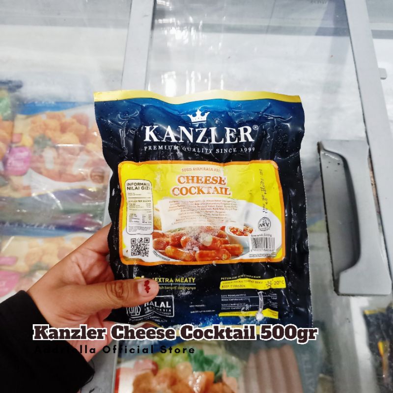 

ADDRIELLA Kanzler Sosis Cheese Cocktail 500gr | Kanzler/Frozenfood/Frozenfood Murah