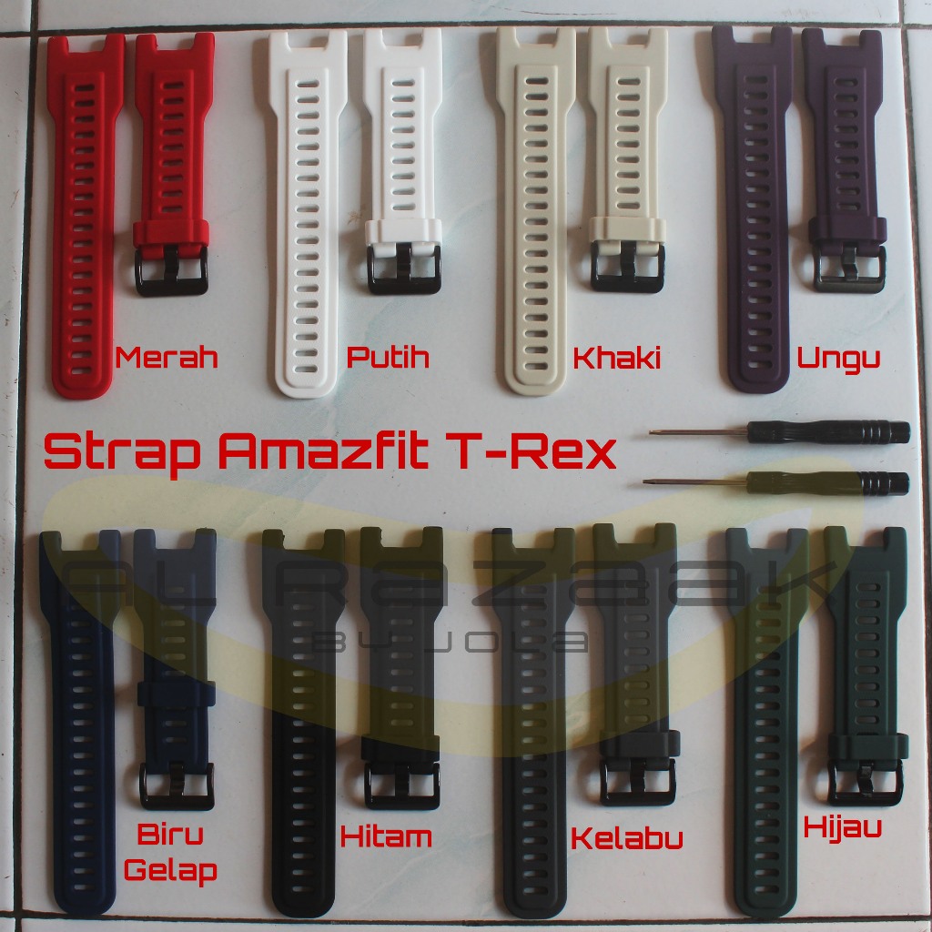 Strap Silikon Jam Tangan Amazfit T Rex dan T-Rex Pro