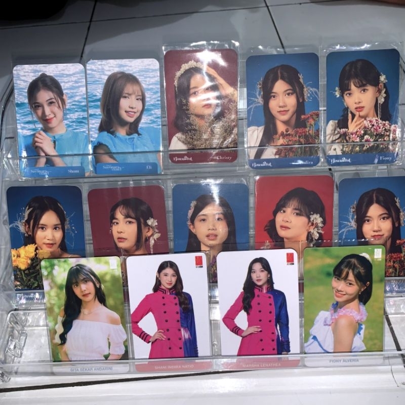 Official Photocard JKT48 Zee, Christy, Shani, Indira, Gita, Michie, Jeane, Alya, Eli, Fiony