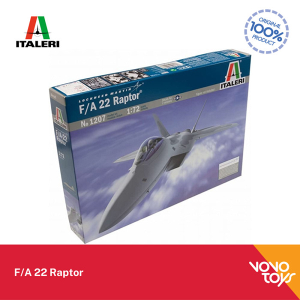 Unik Model Kits Pesawat F-22 Raptor F/A22 by Italeri 1/72 Berkualitas
