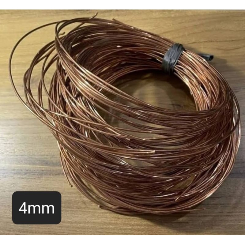kawat BC 4mm Kabel BC 4mm Tembaga Asli (Harga Permeter)