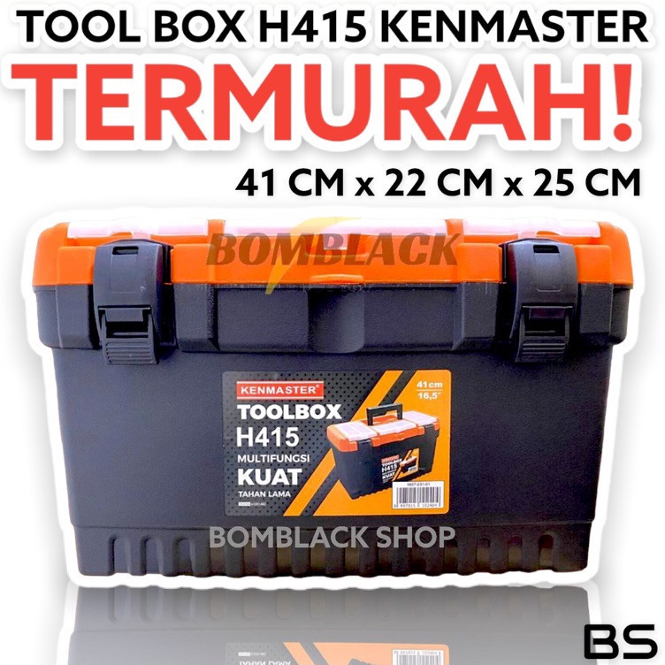 Deal Now KENMASTER Tool Box H 415 Toolbox Besar Tool Kit Tempat Kunci Kotak Perkakas H415 Tool Bok T