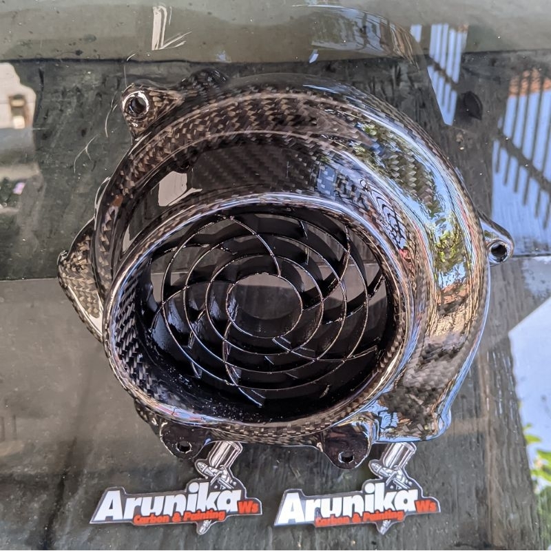 Cover Kipas Beat Scoopy Carbon Kevlar Forged