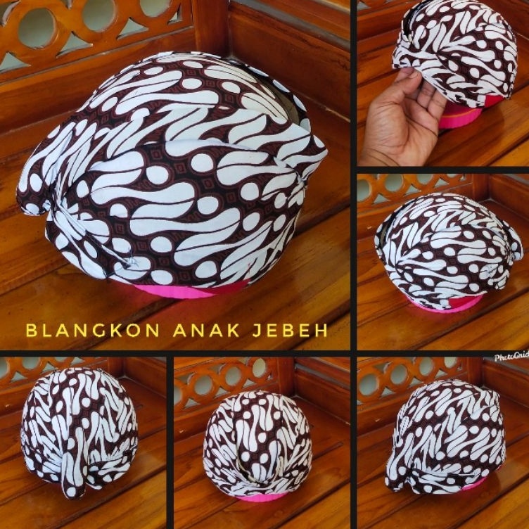 ART R72A Blangkon jogja anak motif full batik 3 jebeh murah