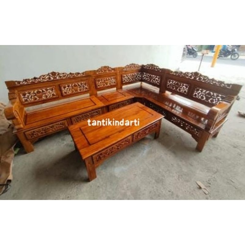 1 SET KURSI JATI L UKIR JEPARA