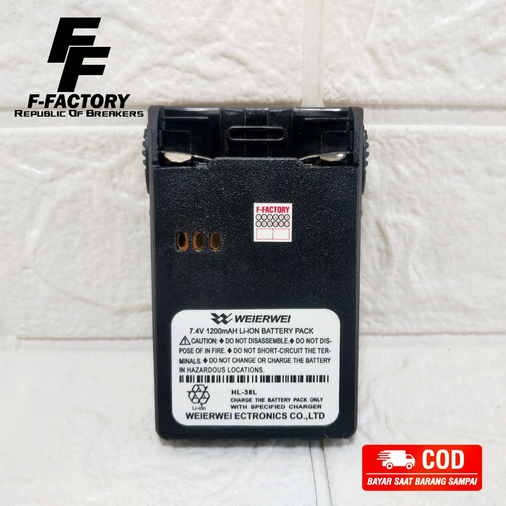 Baterai HT Handy Talkie Weierwei VEV 3288 3288S 3288D V16 V18 V1000 Teno TN322 Firstcom Fm3688DS Sui