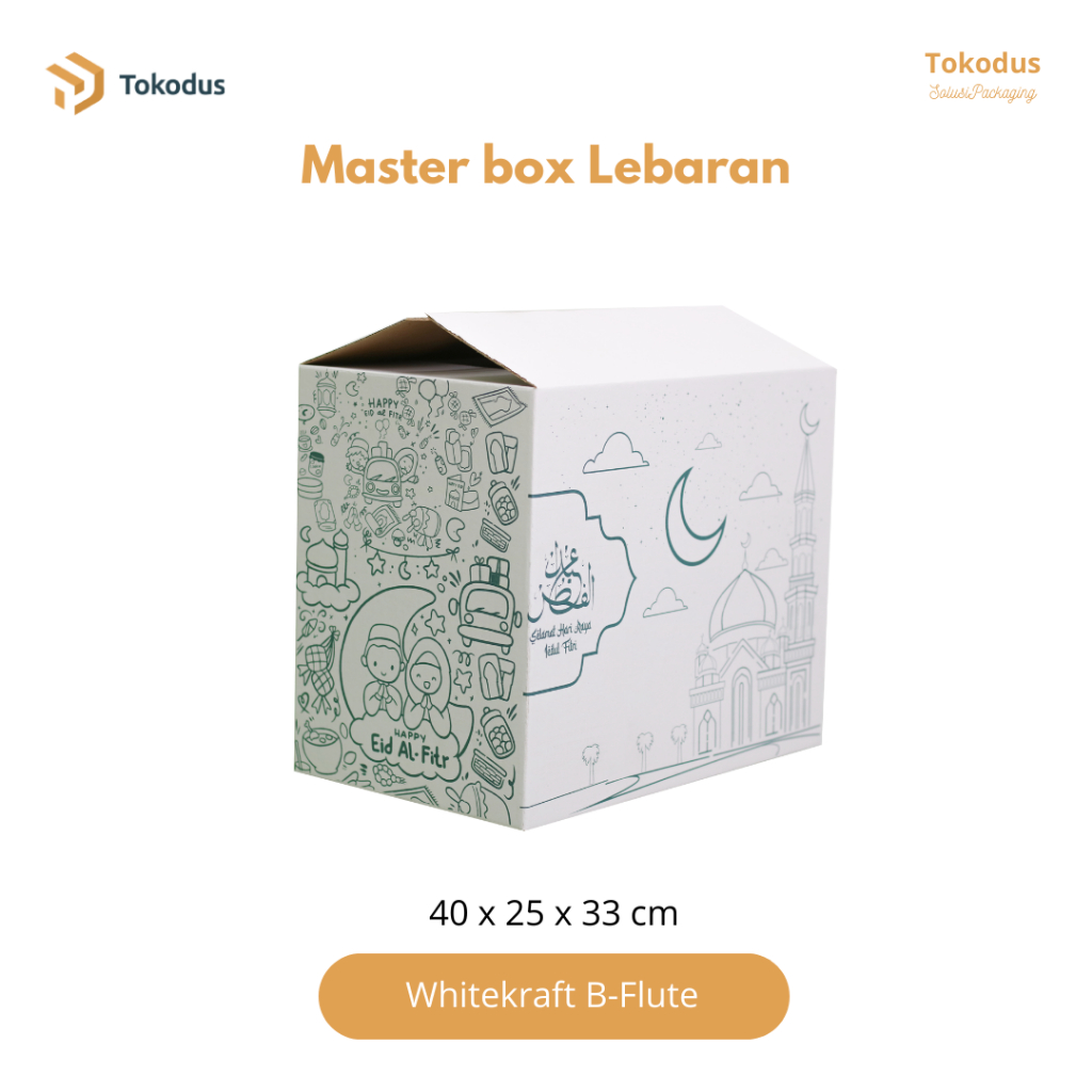 

Box Parcel 40x25x33cm Kardus/Lebaran/Parcell/idul Fitri/Paket/sembako/hampers/eid mubarak