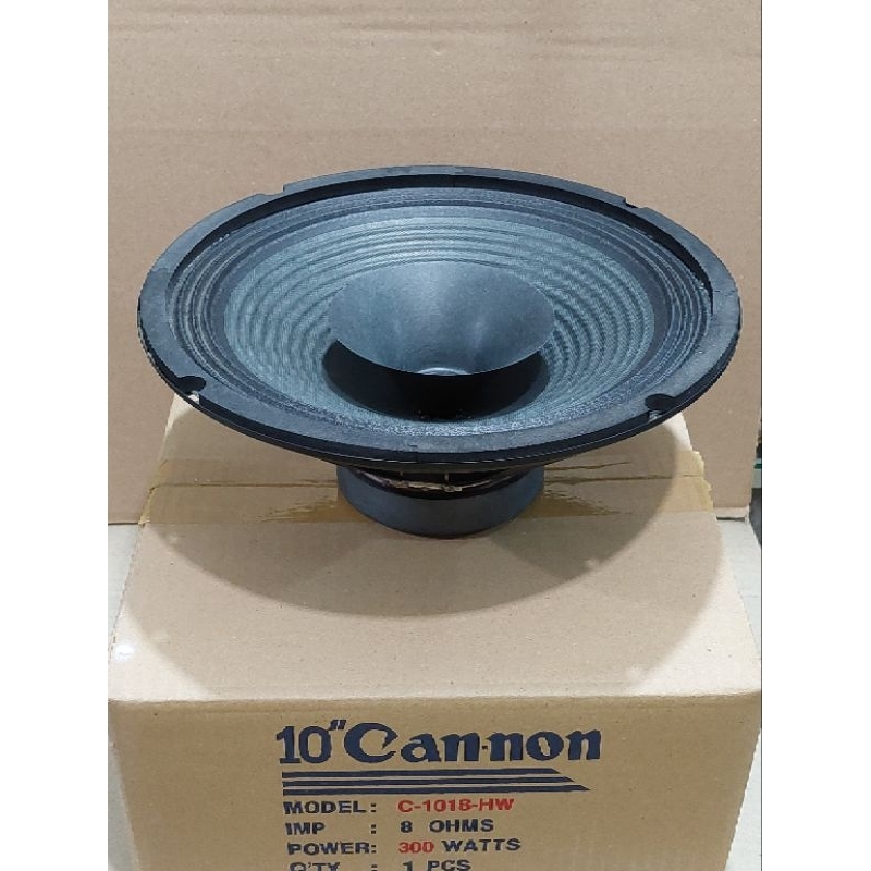 Speaker Merk Cannon 10 Inch FullRange Kode C 1018 HW