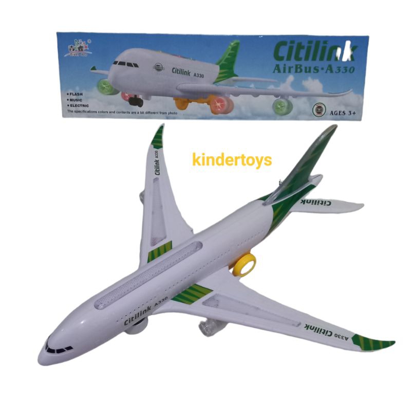 Mainan Pesawat Terbang Bersuara Berlampu / Mainan Pesawat Citilink