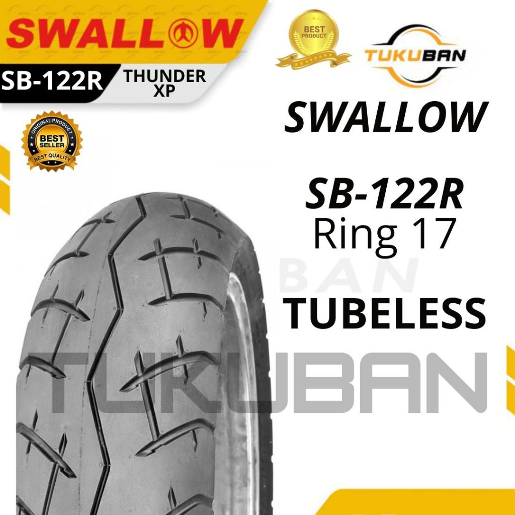 Ban Luar Sepeda Motor Swallow SB-122 R THUNDER XP 160/60 180/55 Ring 17 Tubeless