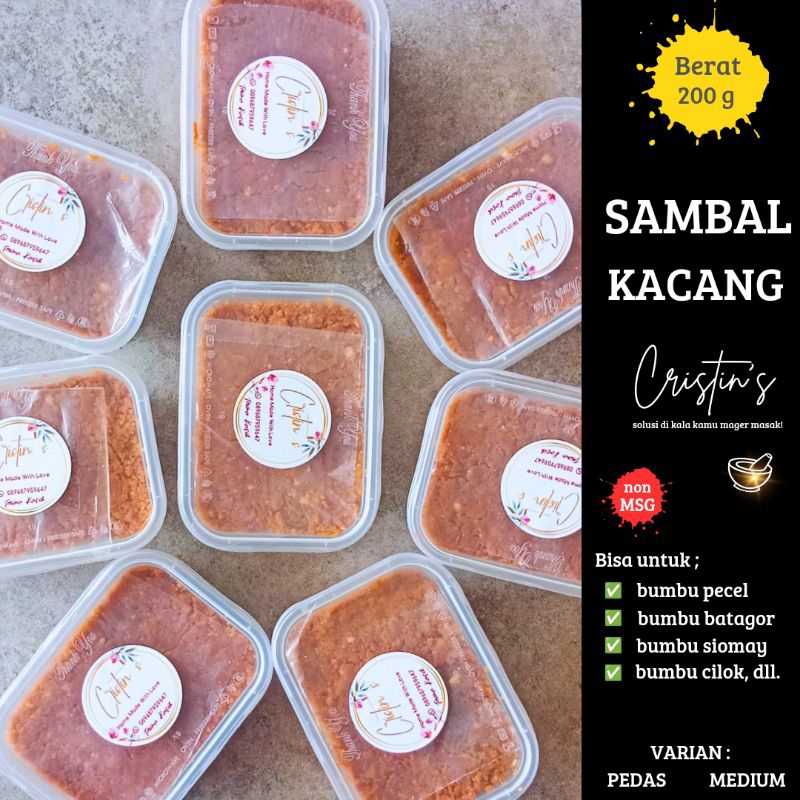 

sambal kacang pecel cristins berat 200gr